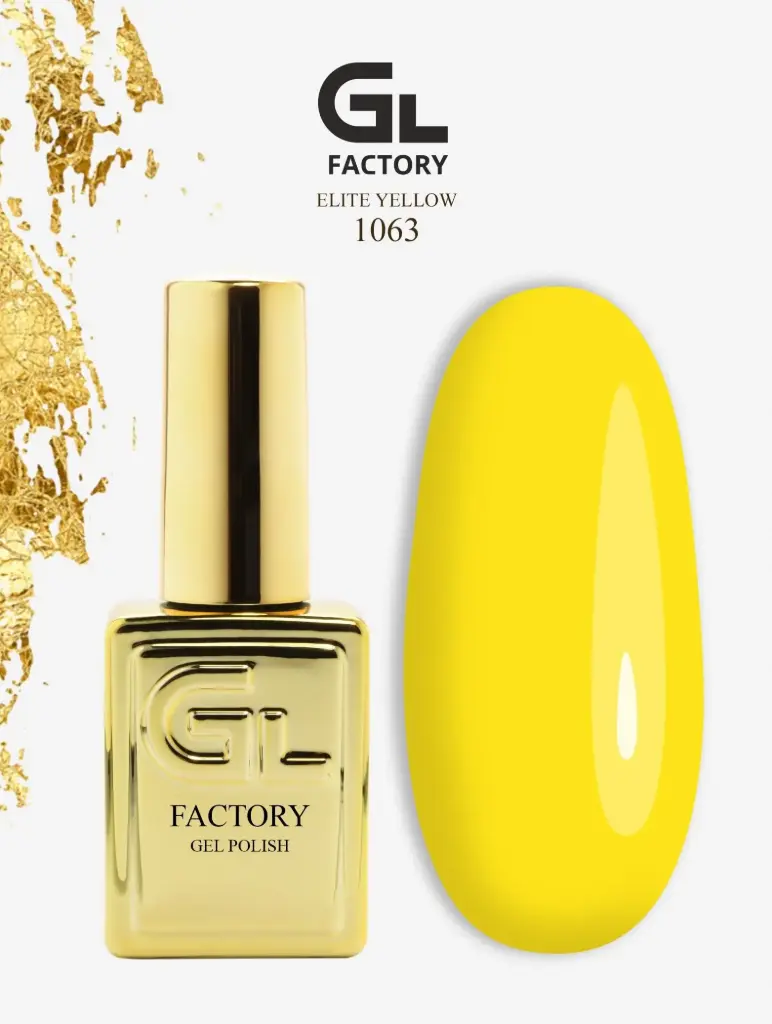 GL 1063 GOLD Gel Polish Elite Yellow 15g TPO FREE