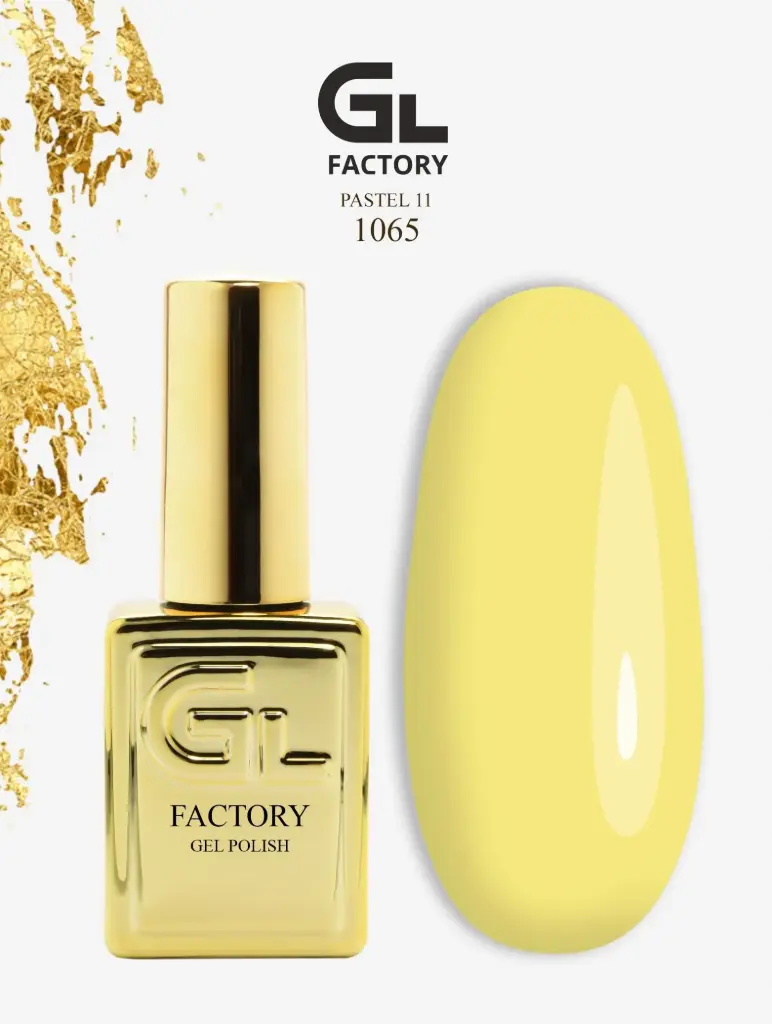 GL 1065 GOLD Gel Polish Pastel 11 15g TPO FREE