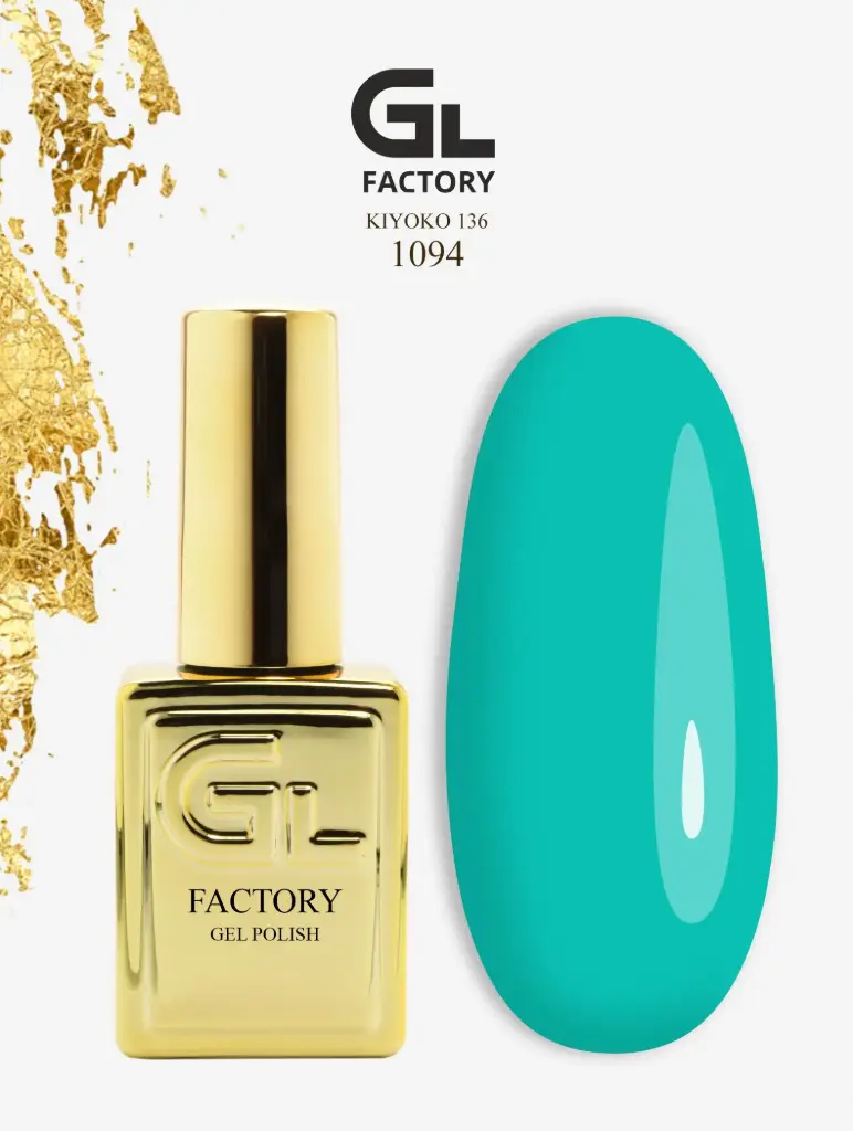GL 1094 GOLD Gel Polish KiYOKO 136 15g TPO FREE