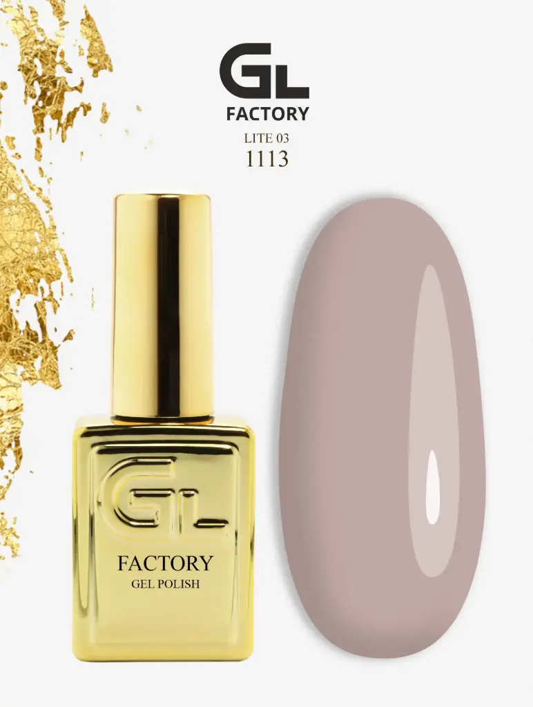 GL 1113 GOLD Gel Polish Lite 03 15g TPO FREE