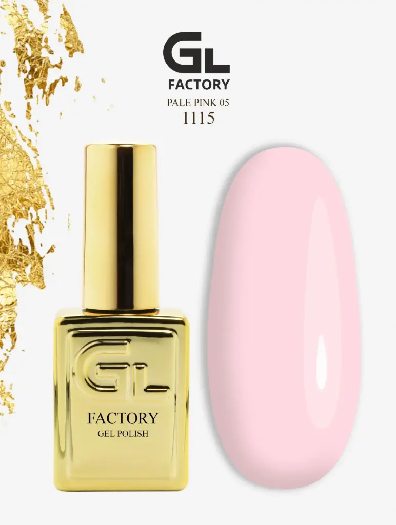GL 1115 GOLD Gel Polish Pale Pink 05 15g TPO FREE