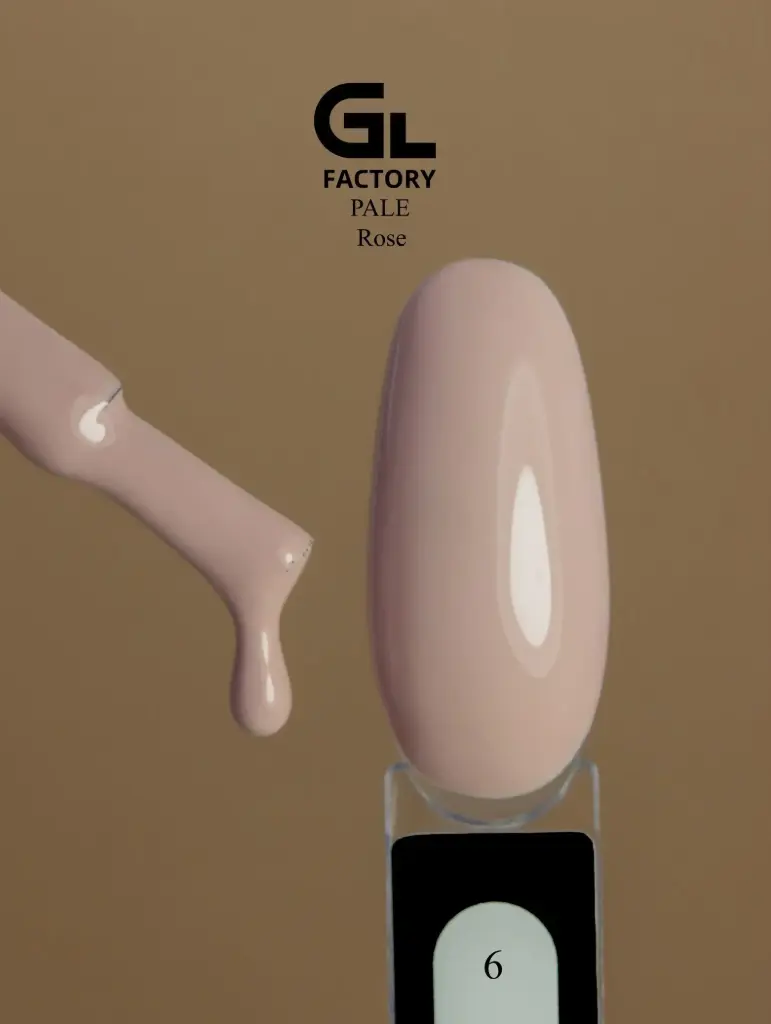 GL 1121 BLACK Gel Polish Pale Rose 06 15g TPO FREE