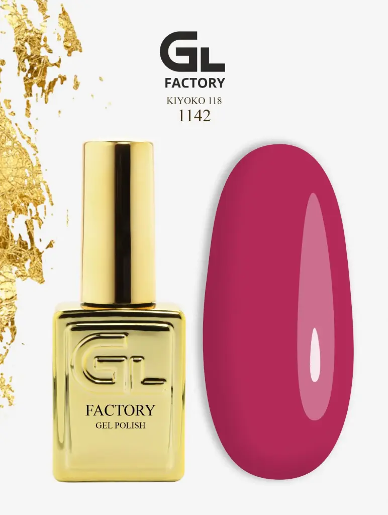 GL 1142 GOLD Gel Polish KiYOKO 118 15g TPO FREE