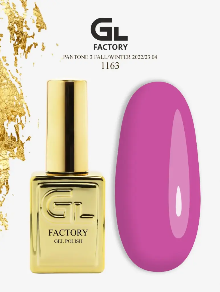 GL 1163 GOLD Gel Polish Pantone 3 Fall/Winter 2022/23 04 15g TPO FREE