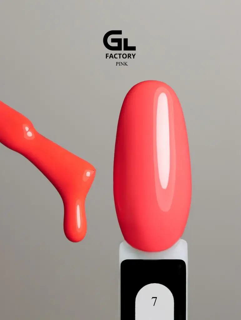 GL 1177 BLACK Gel Polish Pink 07 15g TPO FREE