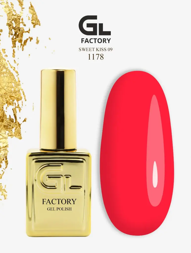 GL 1178 GOLD Gel Polish Sweet Kiss 09 15g TPO FREE