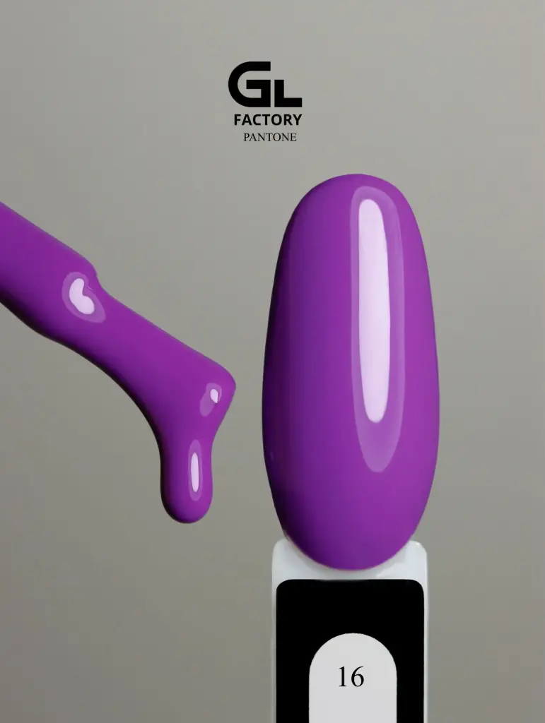 GL 2010 BLACK Gel Polish Pantone 16 15g TPO FREE
