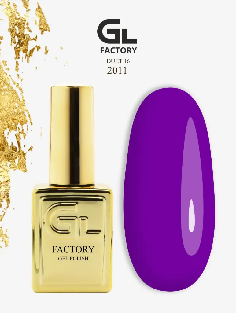 GL 2011 GOLD Gel Polish Duet 16 15g TPO FREE