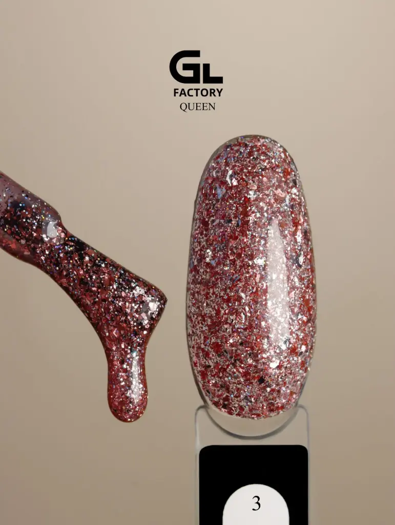 GL 2030 BLACK Gel Polish Queen 03 15g TPO FREE
