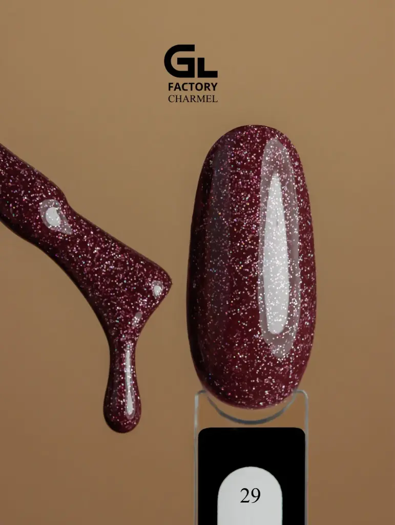GL 2094 BLACK Gel Polish Charmel 29 15g TPO FREE