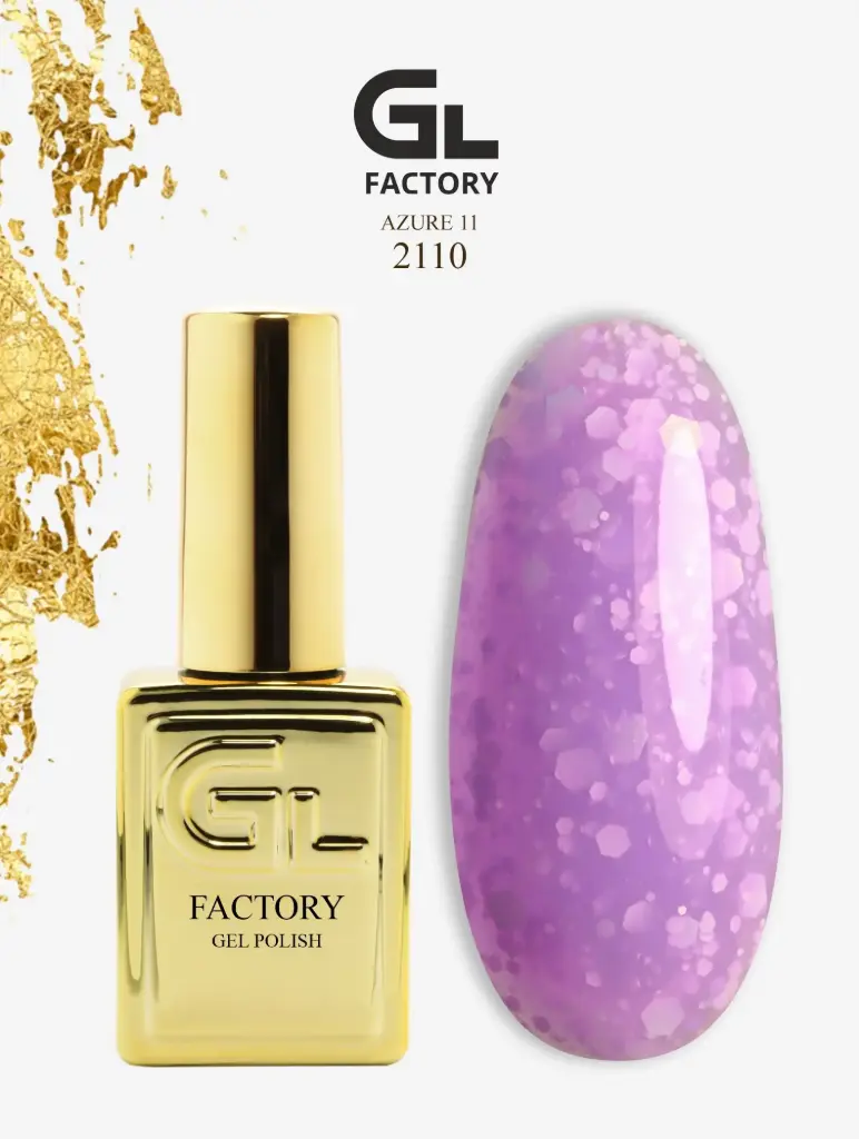 GL 2110 GOLD Gel Polish Azure 11 15g TPO FREE