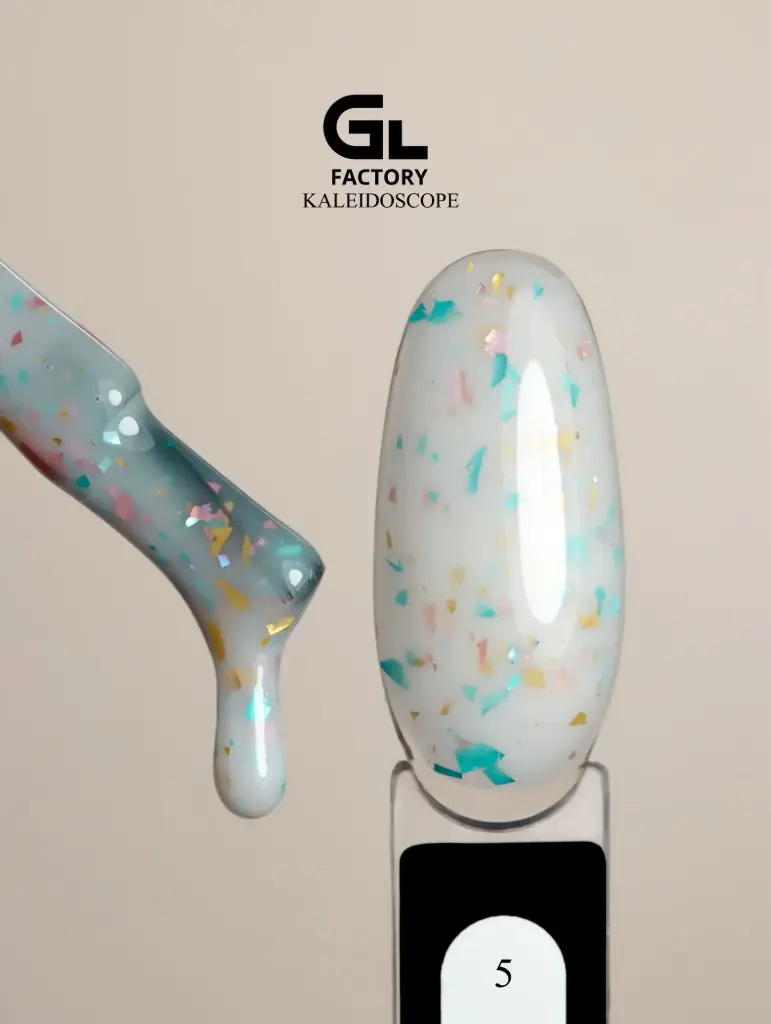 GL 2127 BLACK Gel Polish Kaleidoscope 05 15g TPO FREE