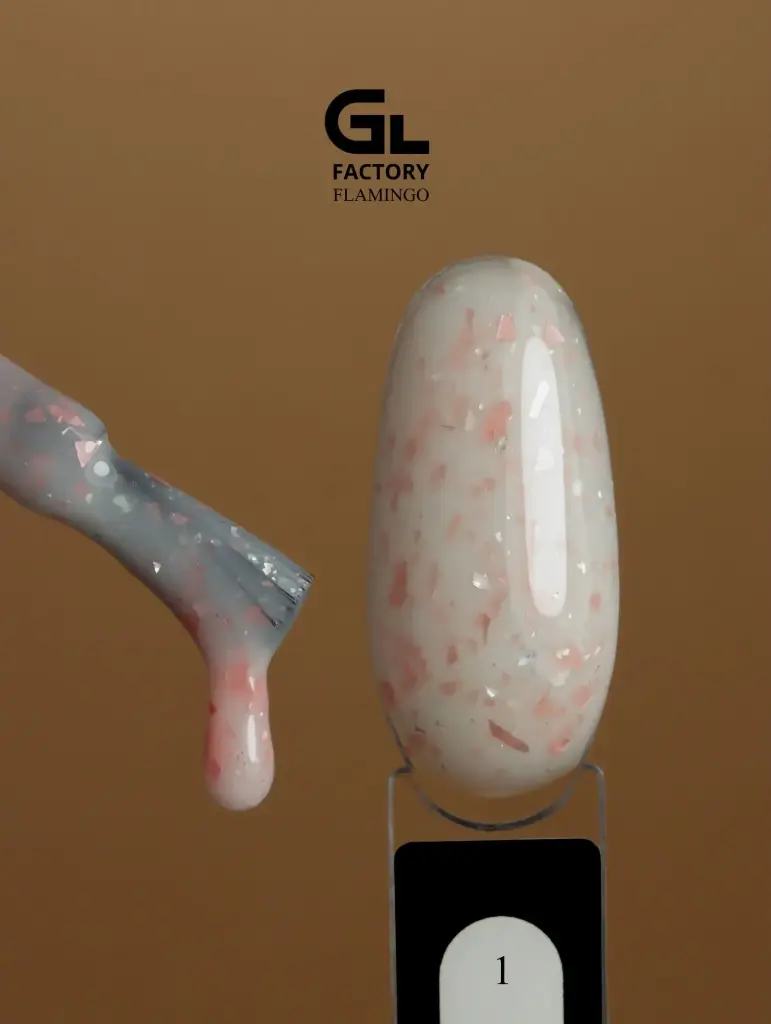 GL 2131 BLACK Gel Polish Flamingo 01 15g TPO FREE