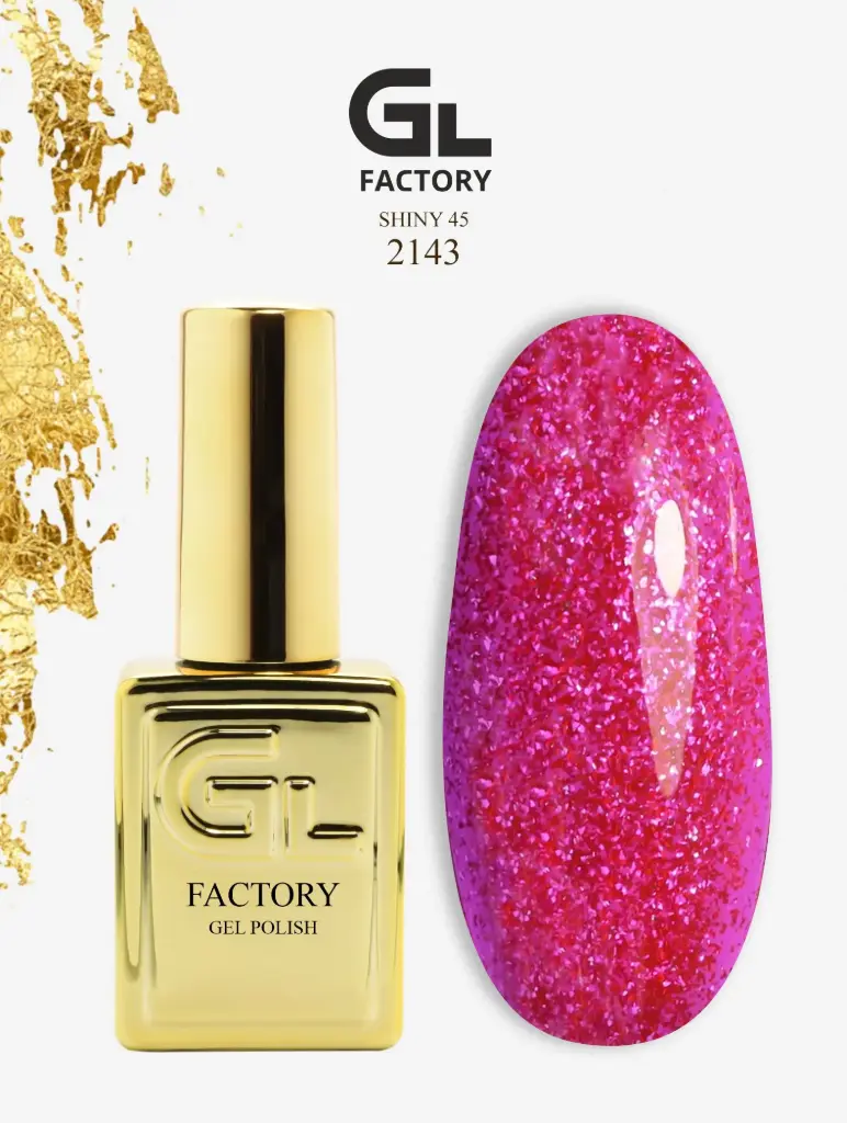 GL 2143 GOLD Gel Polish Shiny 45 15g TPO FREE