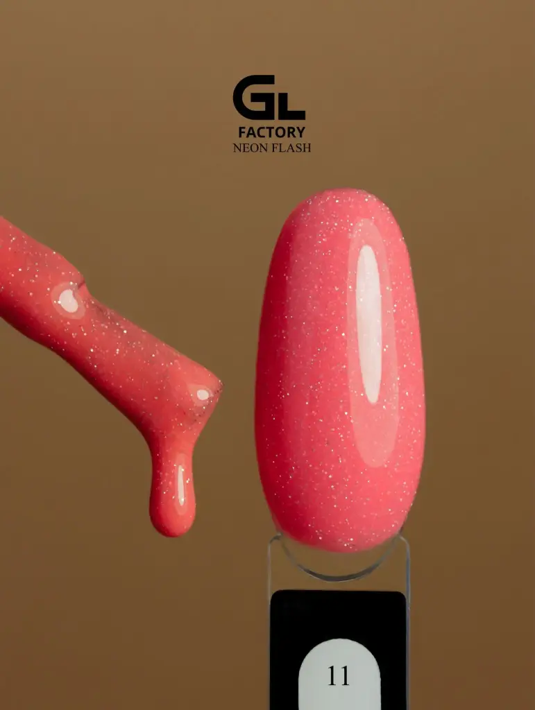 GL 2157 BLACK Gel Polish Neon Flash 11 15g TPO FREE