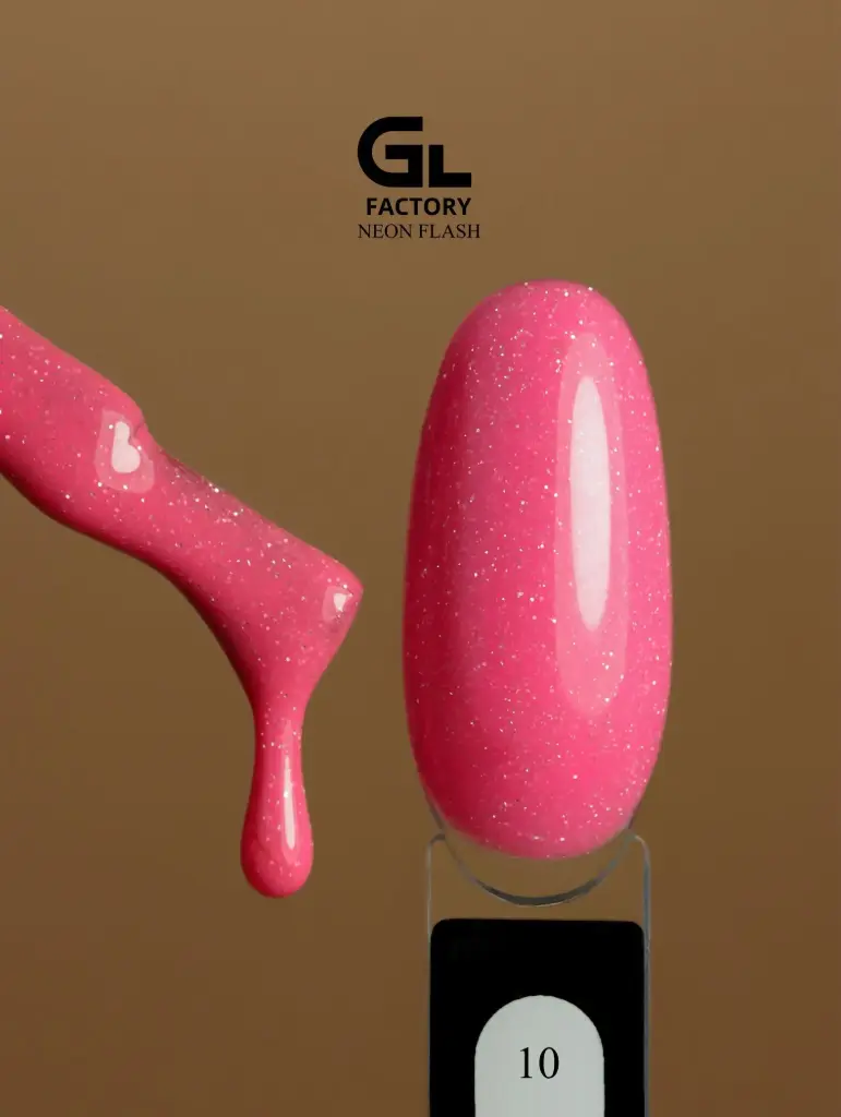 GL 2158 BLACK Gel Polish Neon Flash 10 15g TPO FREE