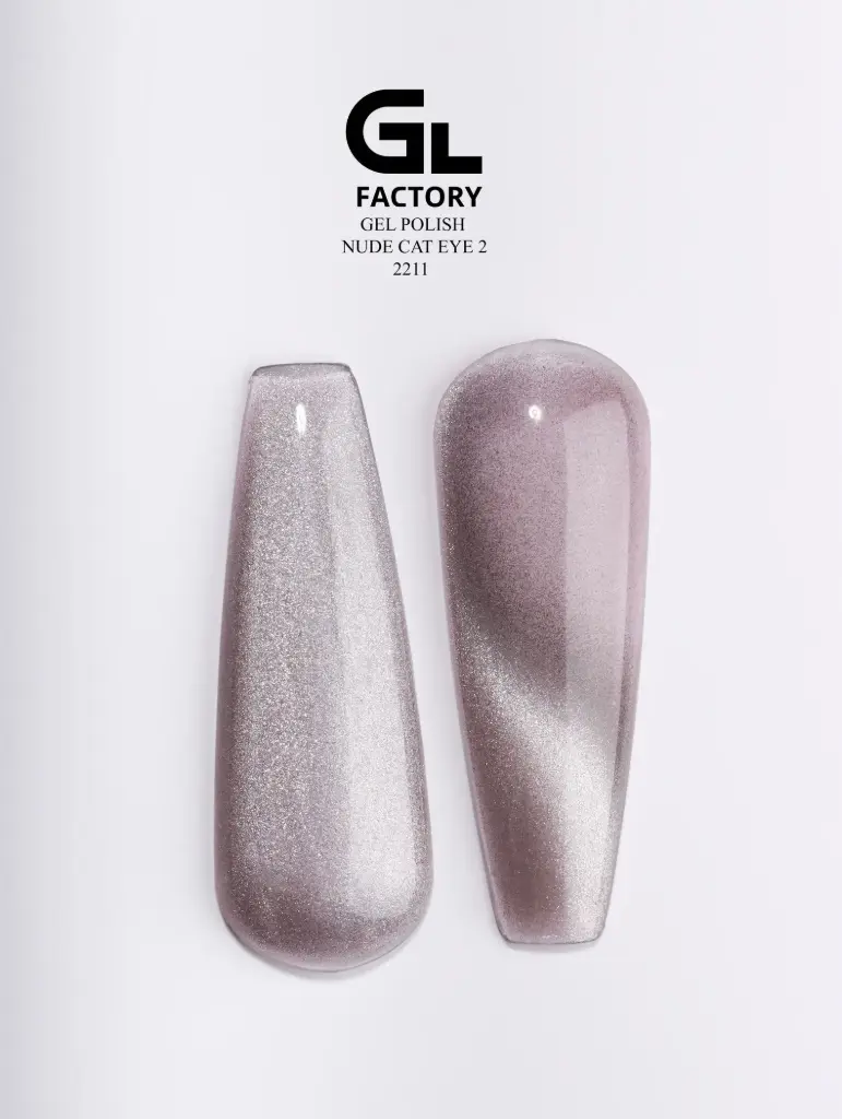 GL 2211 BLACK Gel Polish Nude Cat Eye 02 15g TPO FREE